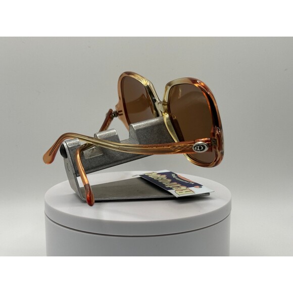 Vintage Oversize Sunglasses NOS Drop Temple Brown Lens Brown Fade Frame 70s-80s - Picture 4 of 8